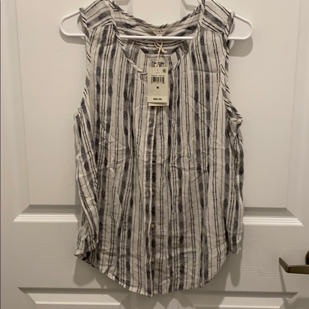 Lucky brand new with tags button up tank